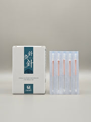 Aiguilles d'acupuncture Tony stériles, manche en cuivre - siliconées avec tube de guidage - Boîte de 500