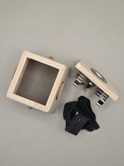 Boîte à moxa en bois - 1 et 2 trous
